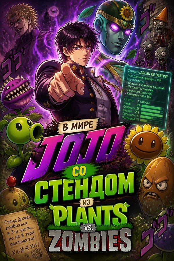 В мире JOJO со стендом из Plants vs. Zombies