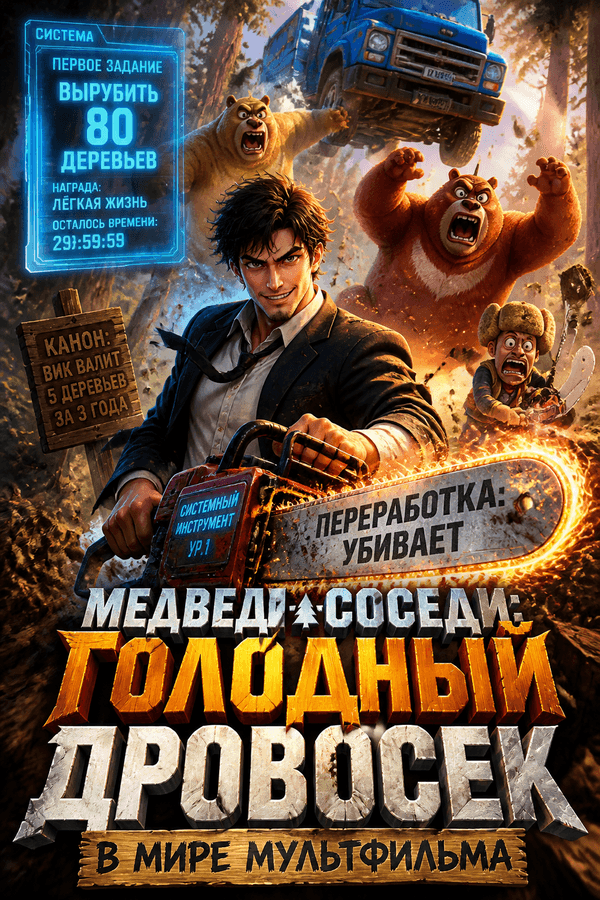 Медведи-соседи: Голодный дровосек в мире мультфильма