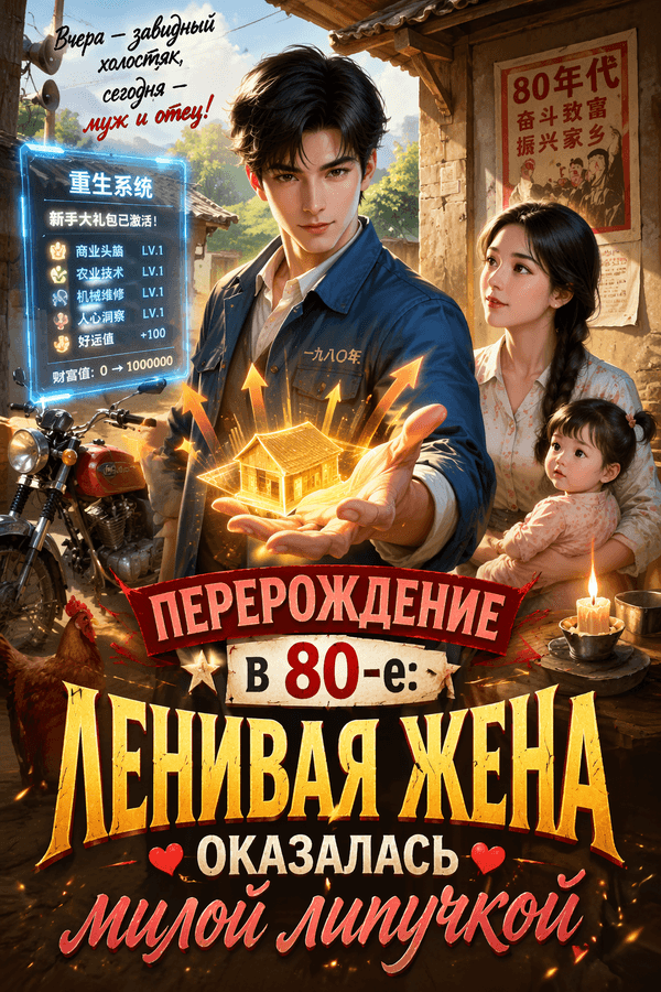 Перерождение в 80-е: Ленивая жена оказалась милой липучкой