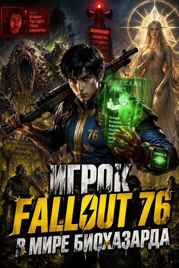 Игрок Fallout 76 в мире биохазарда