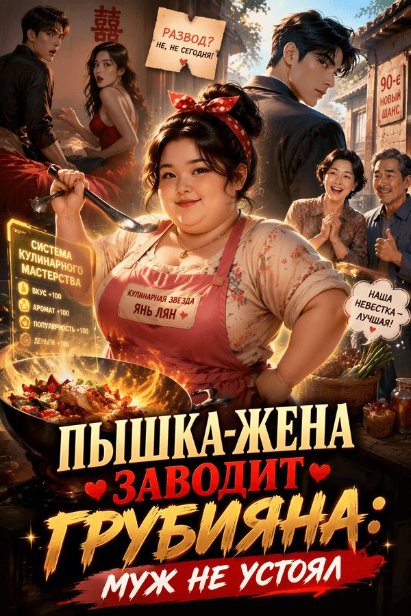 Пышка-жена заводит грубияна: муж не устоял