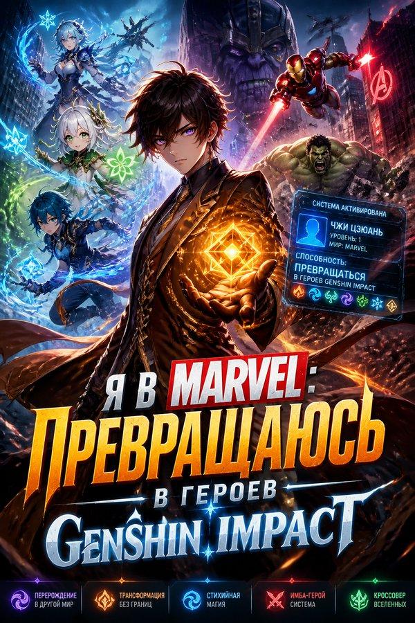 Я в Marvel: Превращаюсь в героев Genshin Impact