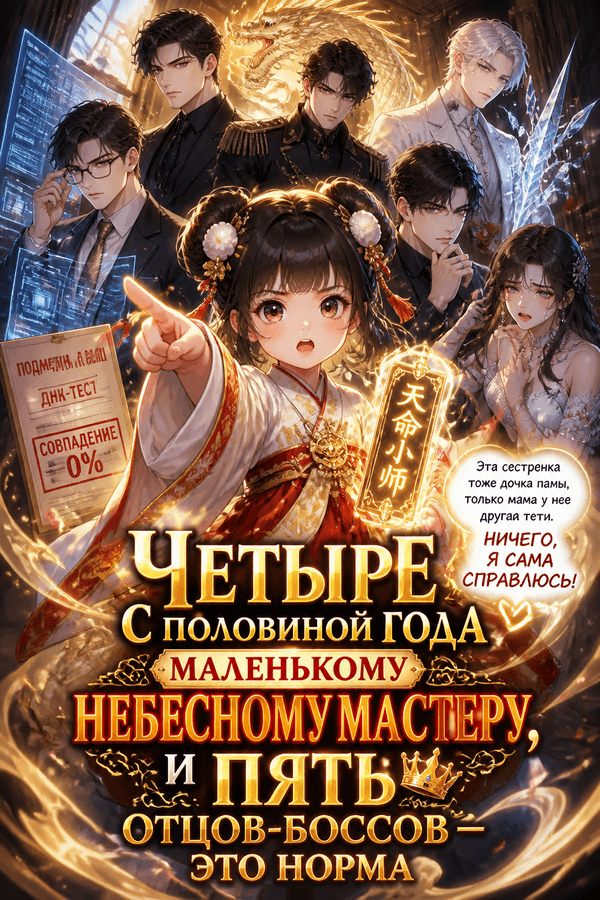 Четыре с половиной года маленькому небесному мастеру, и пять отцов-боссов — это норма