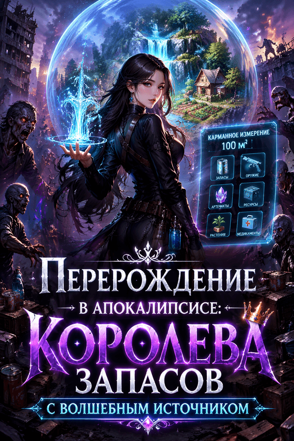 Перерождение в апокалипсисе: Королева запасов с волшебным источником