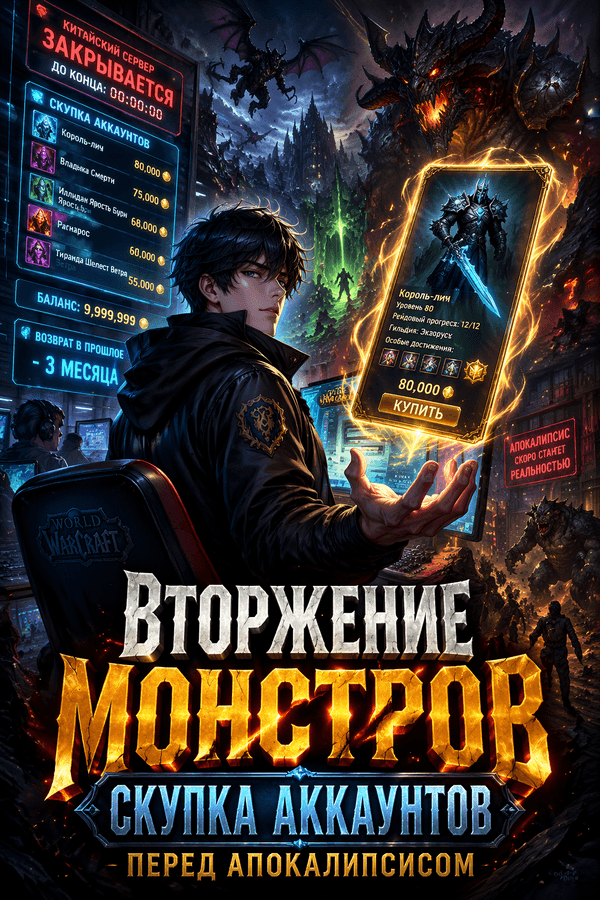 Вторжение монстров: Скупка аккаунтов перед апокалипсисом