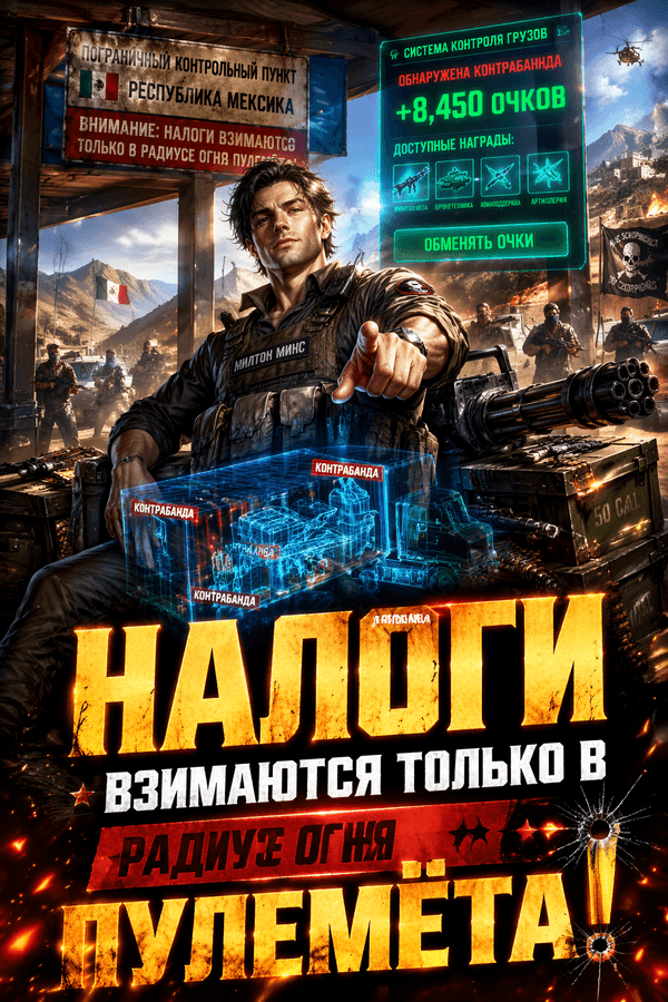 Налоги взимаются только в радиусе огня пулемёта!