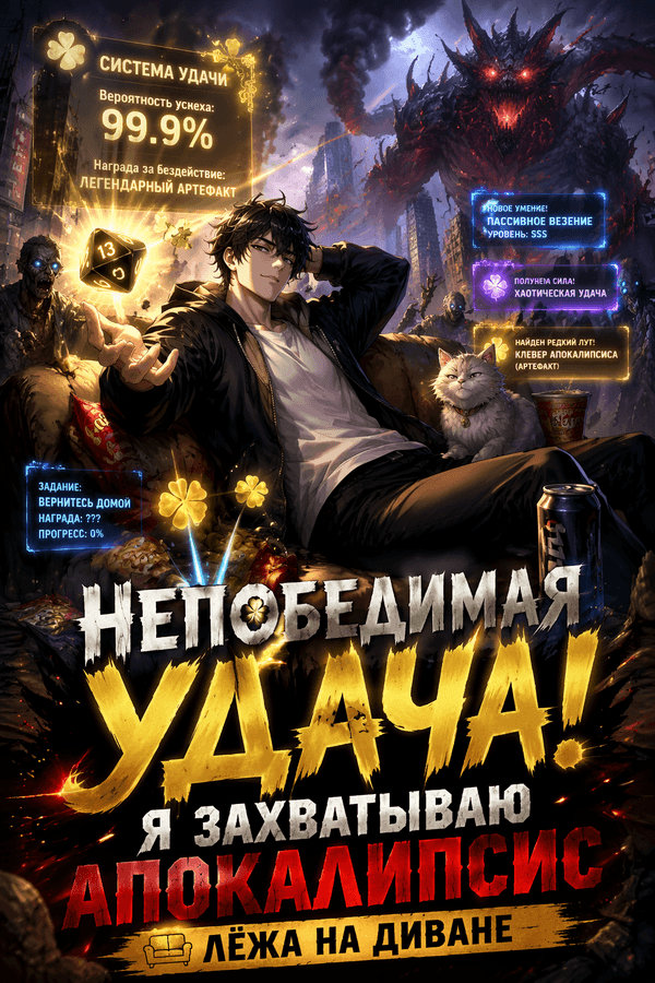 Непобедимая удача! Я захватываю апокалипсис лёжа на диване
