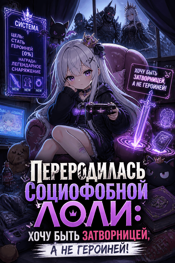 Переродилась социофобной лоли: хочу быть затворницей, а не героиней!