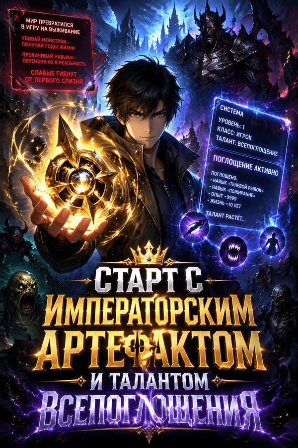 Старт с Императорским Артефактом и талантом Всепоглощения