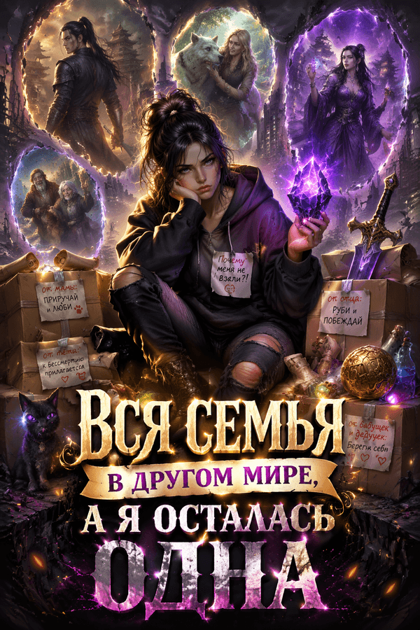 Вся семья в другом мире, а я осталась одна