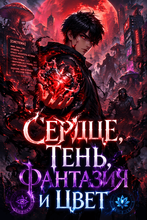 Сердце, тень, фантазия и цвет