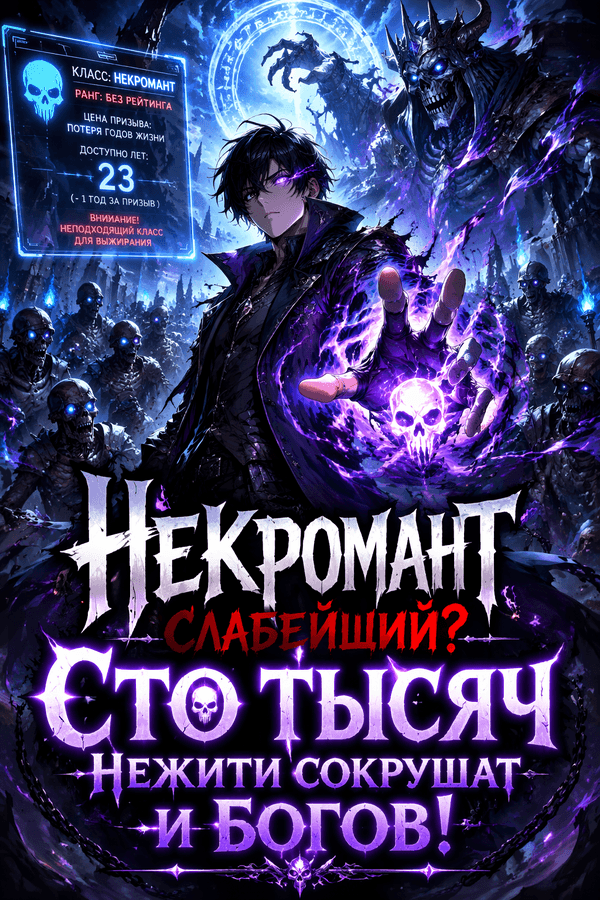 Некромант слабейший? Сто тысяч нежити сокрушат и богов!