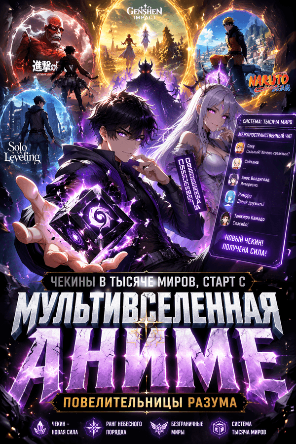 Мультивселенная аниме: Чекины в тысяче миров, старт с Повелительницы Разума