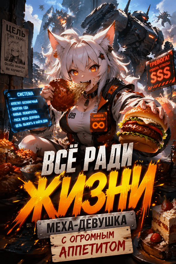 Всё ради жизни: Меха-девушка с огромным аппетитом