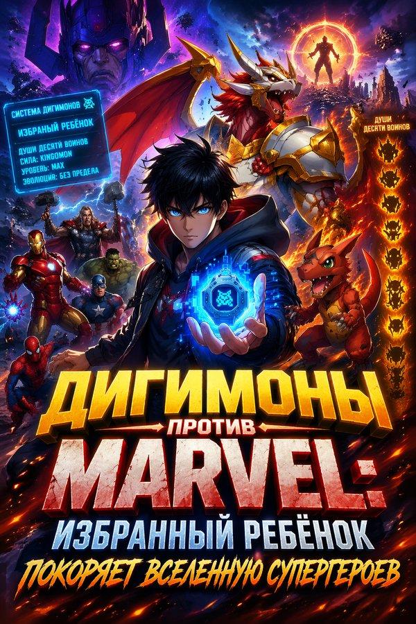 Дигимоны против Marvel: Избранный ребёнок покоряет вселенную супергероев