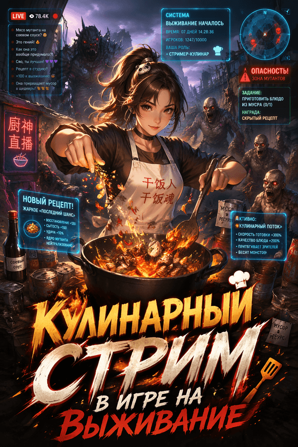 Кулинарный стрим в игре на выживание