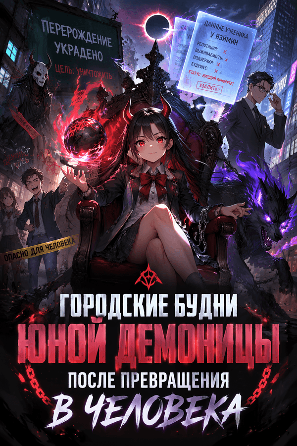 Городские будни юной демоницы после превращения в человека