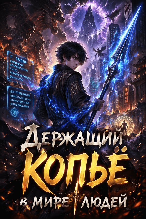 Держащий копьё в мире людей