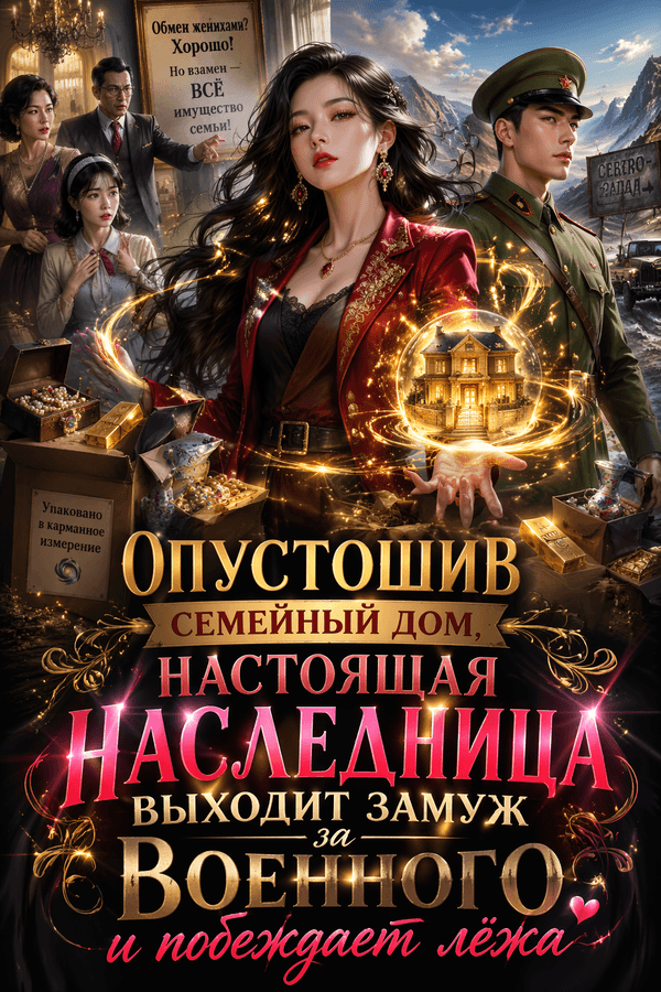 Опустошив семейный дом, настоящая наследница выходит замуж за военного и побеждает лёжа