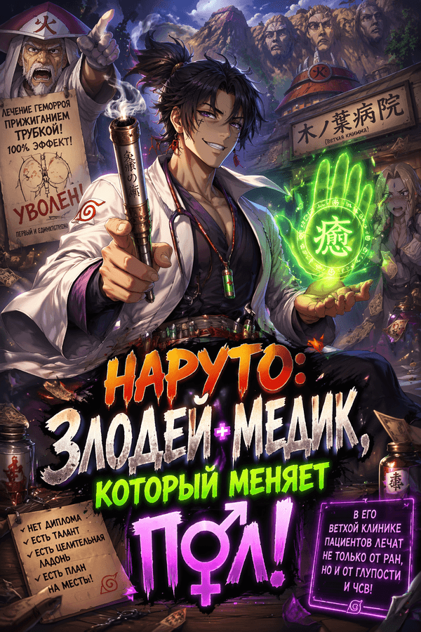 Наруто: Злодей-медик, который меняет пол!