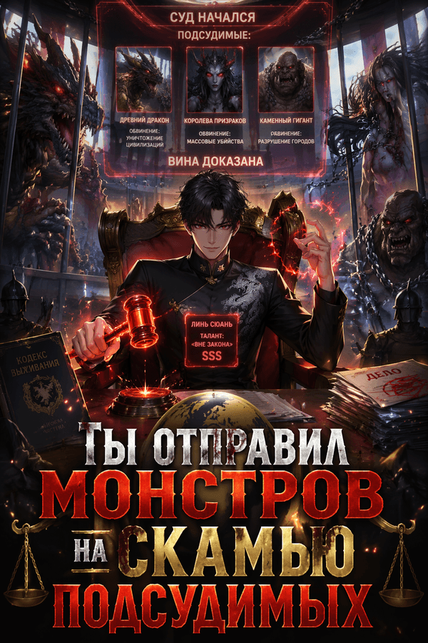 Ты отправил монстров на скамью подсудимых