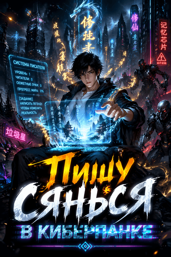 Пишу сянься в киберпанке