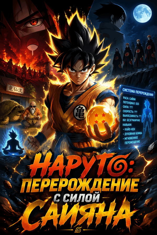 Наруто: Перерождение с силой Сайяна
