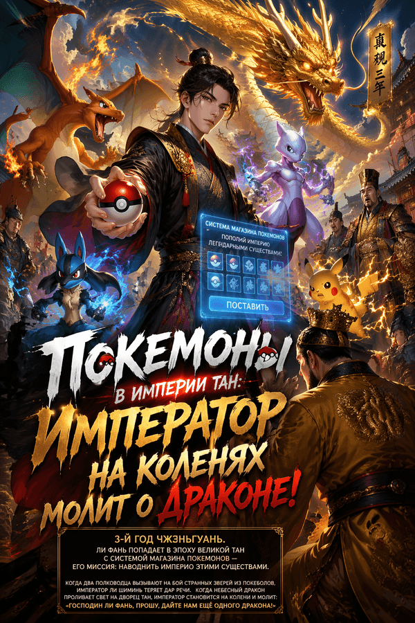 Покемоны в империи Тан: император на коленях молит о драконе!