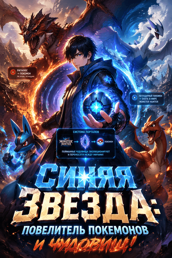 Синяя Звезда: Повелитель Покемонов и Чудовищ!