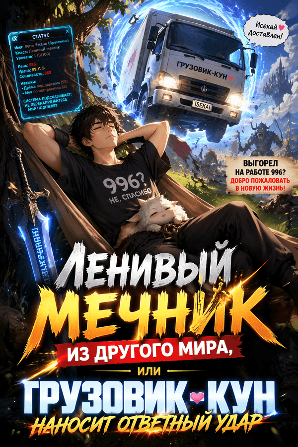 Ленивый мечник из другого мира, или Грузовик-кун наносит ответный удар