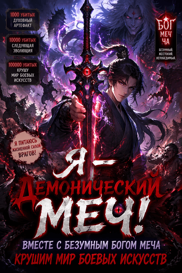 Я — Демонический Меч! Вместе с Безумным Богом Меча крушим мир боевых искусств