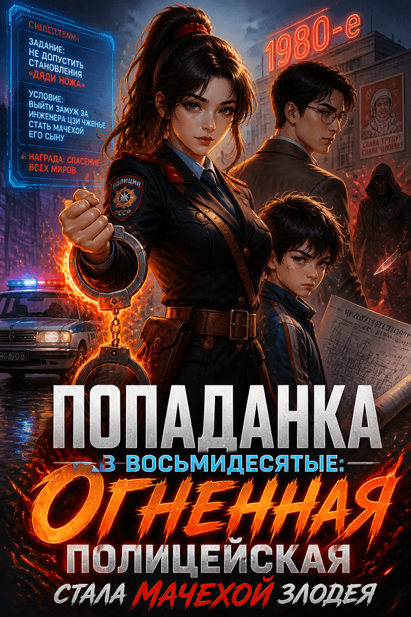 Попаданка в восьмидесятые: огненная полицейская стала мачехой злодея