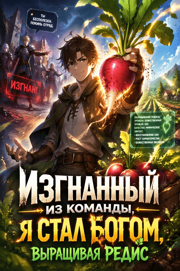 Изгнанный из команды, я стал богом, выращивая редис