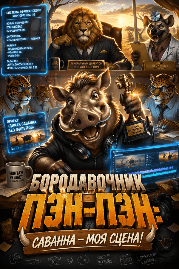 Бородавочник Пэн-Пэн: Саванна — моя сцена!