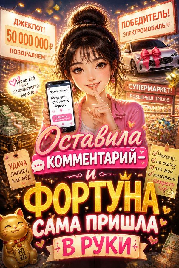 Оставила комментарий — и фортуна сама пришла в руки