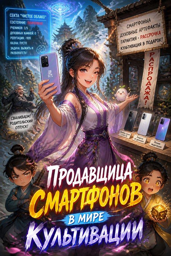 Продавщица смартфонов в мире культивации