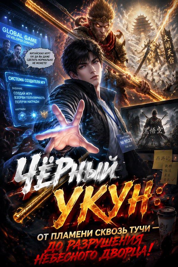 Чёрный Укун: От пламени сквозь тучи — до разрушения Небесного дворца!