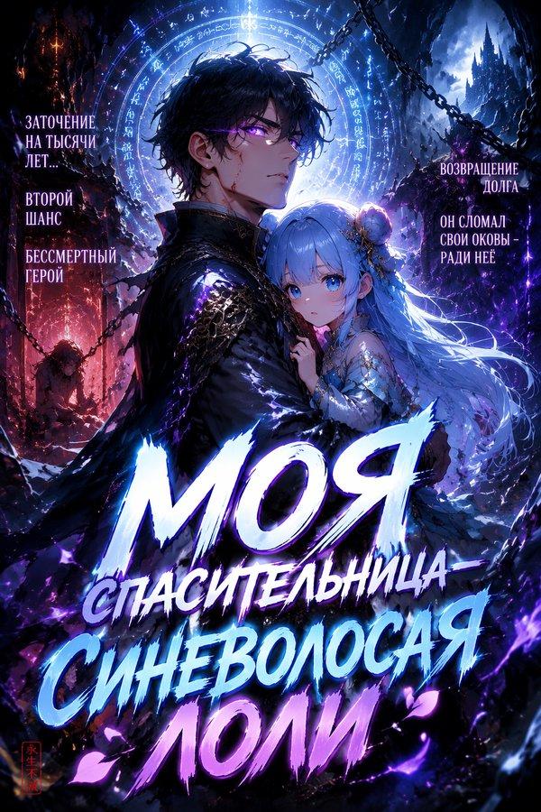 Моя спасительница — синеволосая лоли