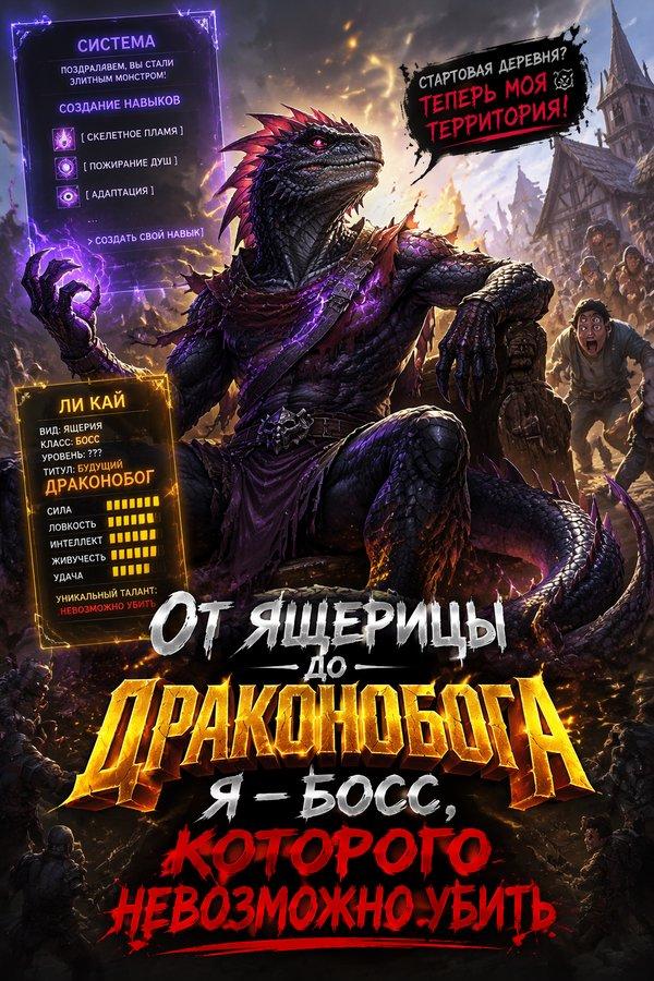 От ящерицы до драконобога: Я — босс, которого невозможно убить