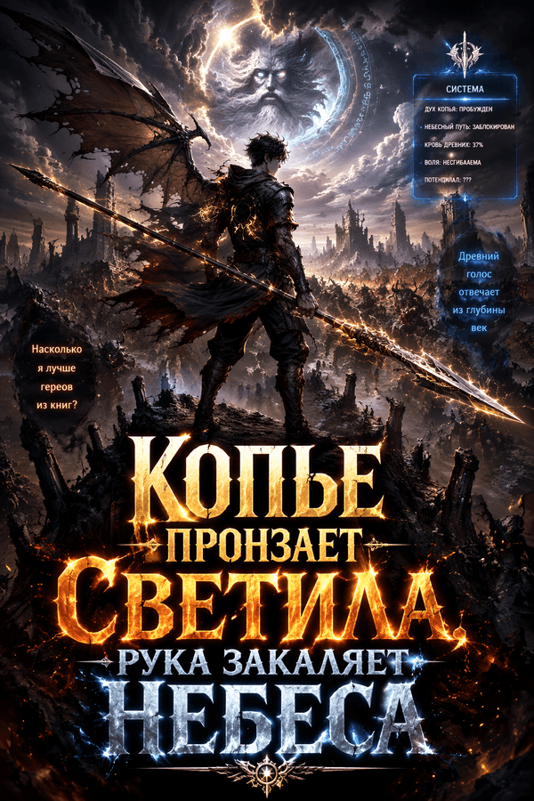 Копье пронзает светила, рука закаляет небеса