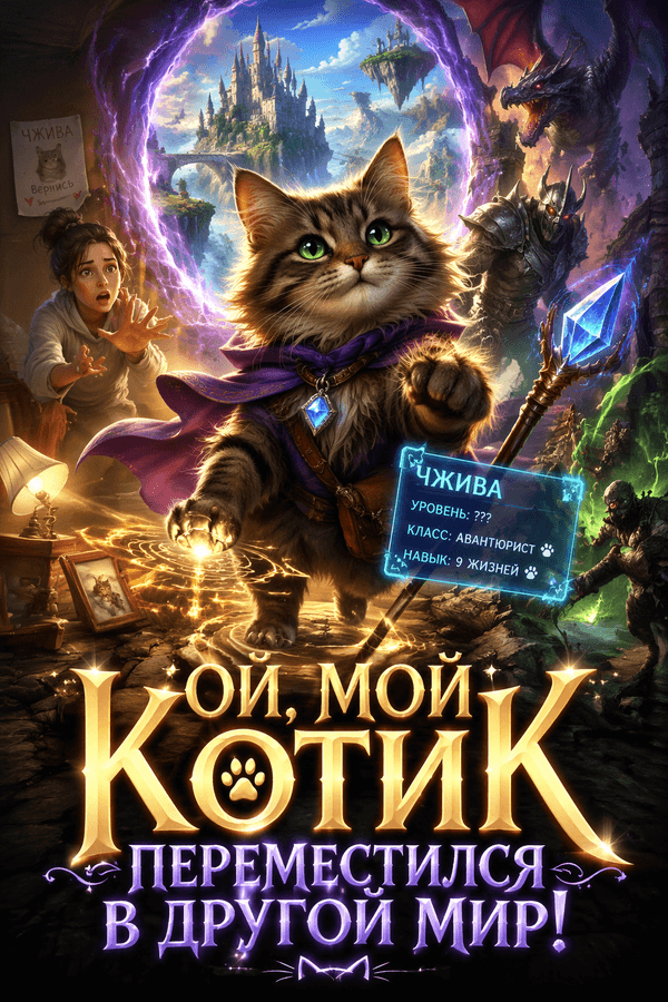 Ой, мой котик переместился в другой мир!