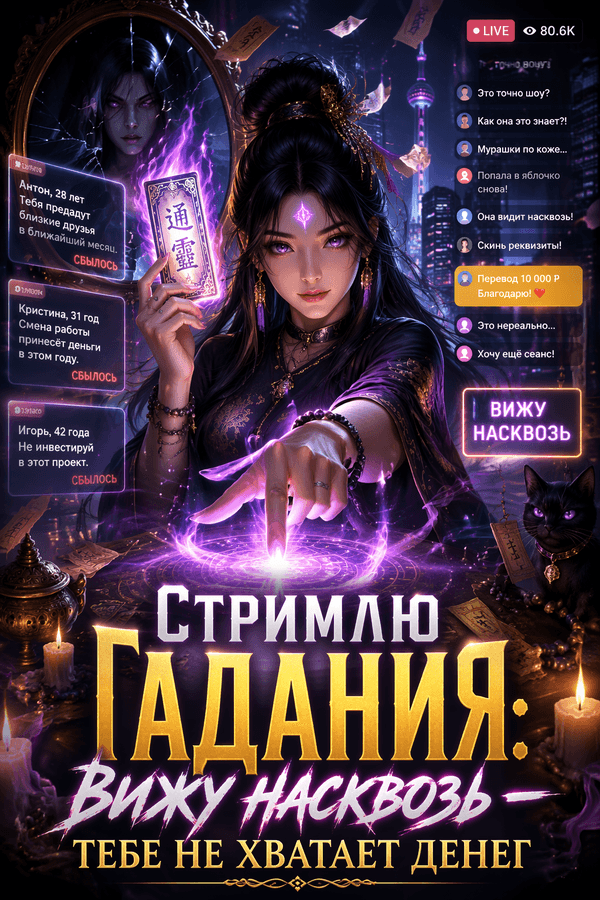 Стримлю гадания: вижу насквозь — тебе не хватает денег