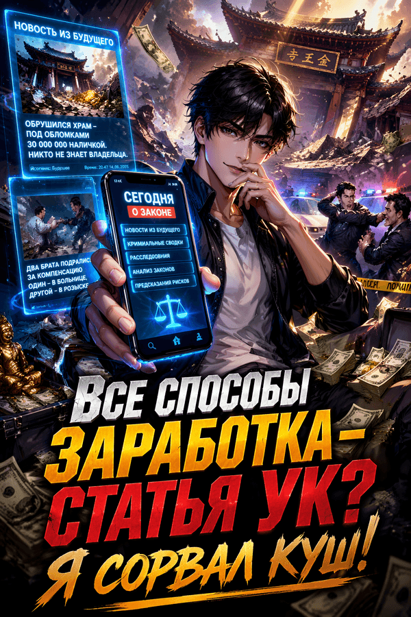 Все способы заработка — статья УК? Я сорвал куш!