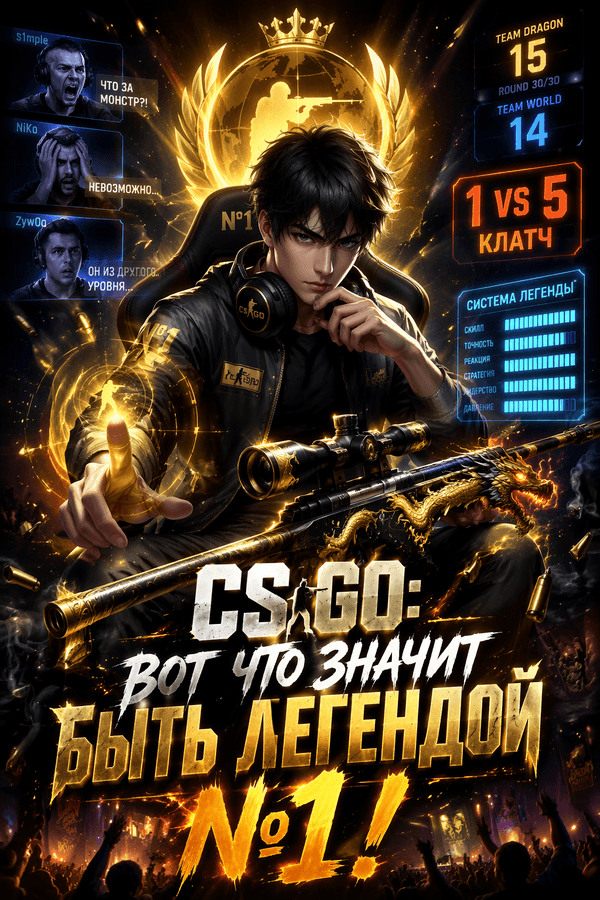 CS:GO: Вот что значит быть легендой №1!
