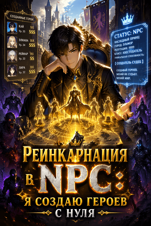 Реинкарнация в NPC: Я создаю героев с нуля