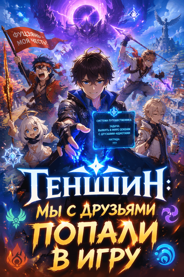 Геншин: Мы с друзьями попали в игру