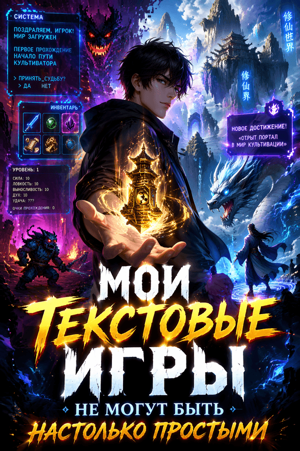 Мои текстовые игры не могут быть настолько простыми
