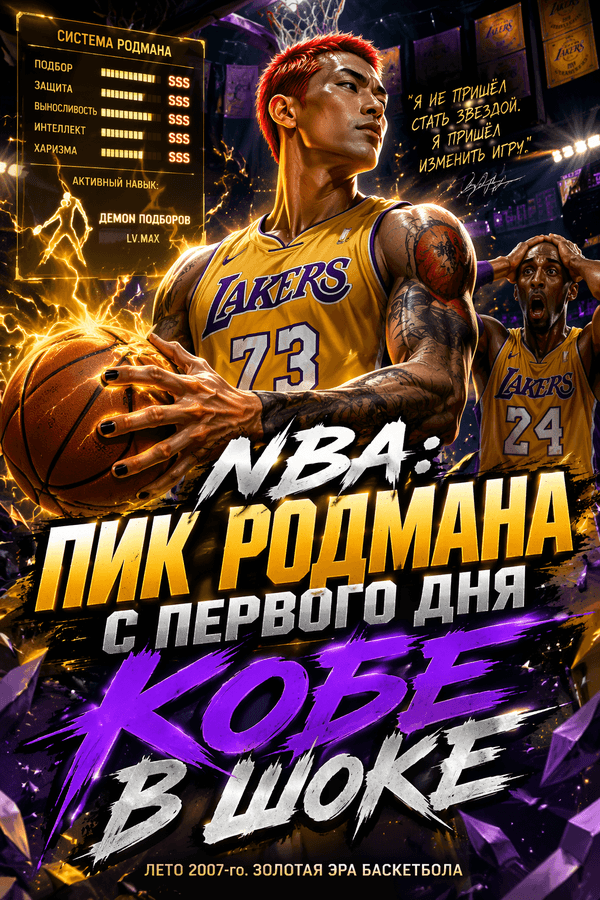 NBA: Пик Родмана с первого дня — Кобе в шоке