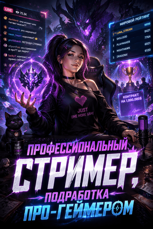 Профессиональный стример, подработка про-геймером
