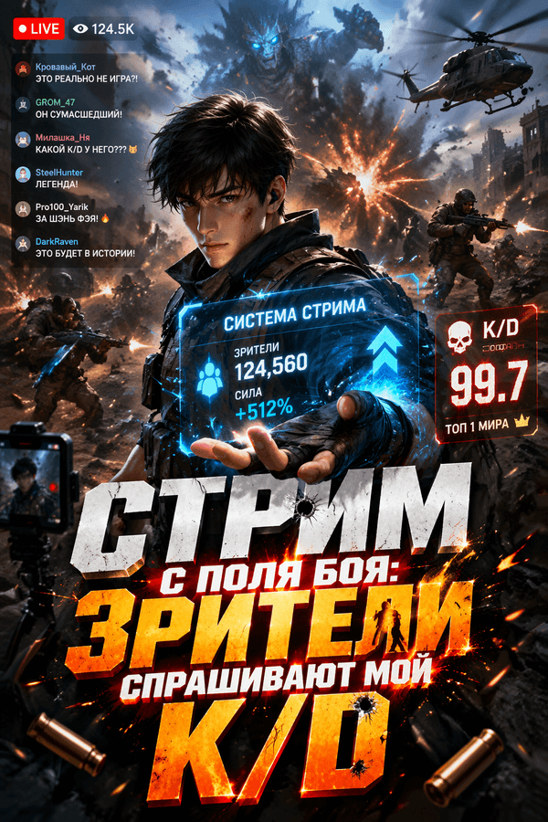 Стрим с поля боя: зрители спрашивают мой K/D